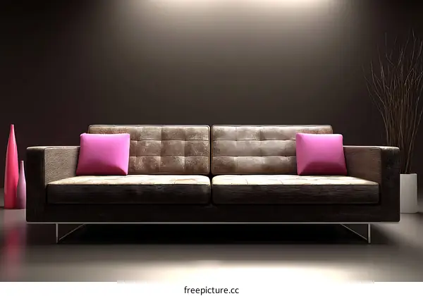 Modern Sofa Interior Design Illustration