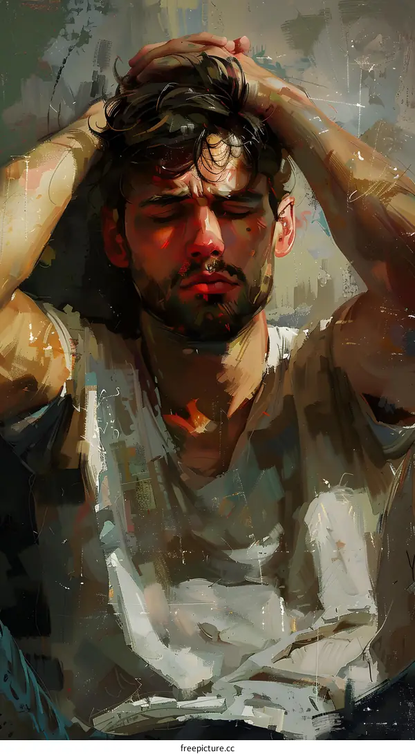 Portrait of a man with dark hair and a beard wearing a white shirt