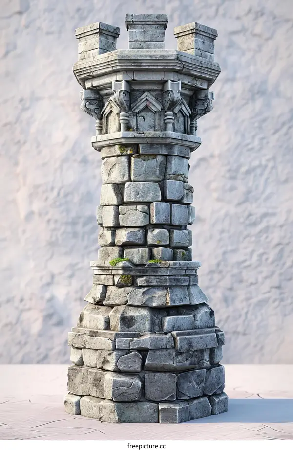 Ancient Stone Tower Ruins