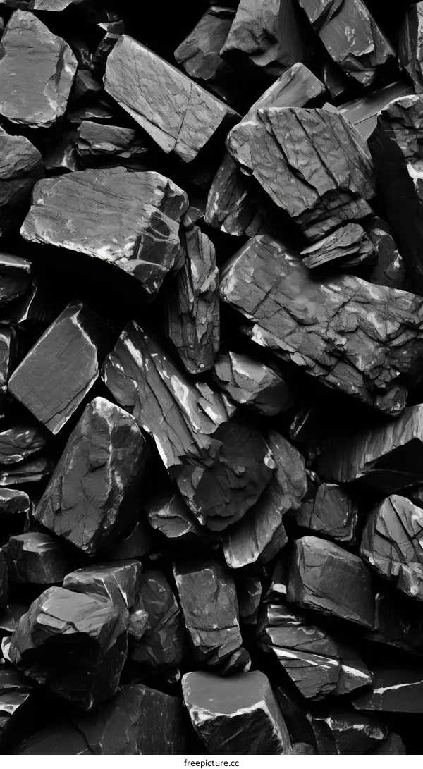 Black and grey rough stones background