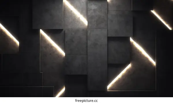 Abstract Geometric Wall Panel Design