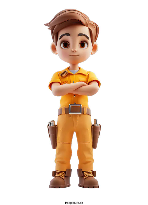 [Transparent Background PNG]Construction worker