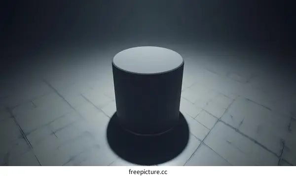 Cylinder Shape Mockup 3D Rendering Studio