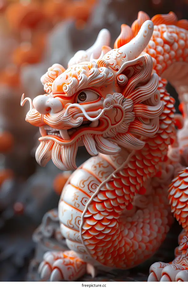 Chinese Dragon Statue