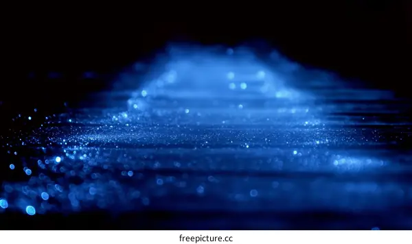 Abstract Blue Glitter Background Design