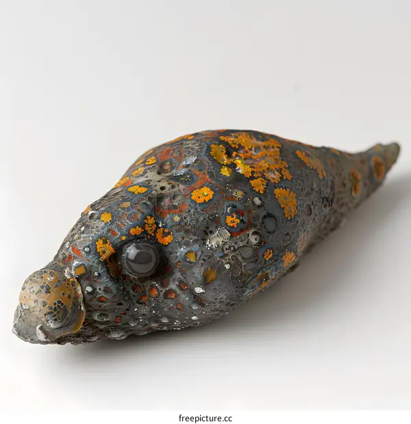 Intricate Ceramic Sculpture of a Fish