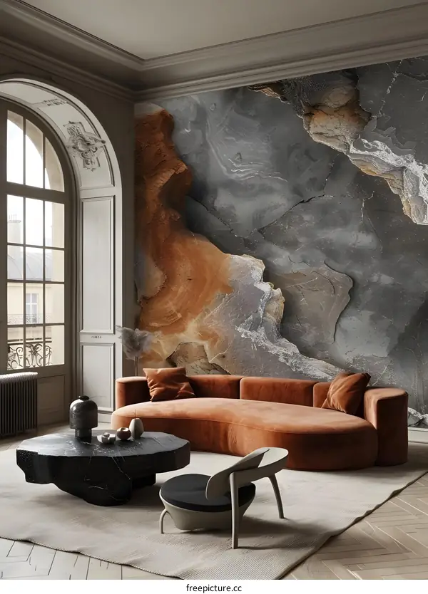 Marble texture background wall