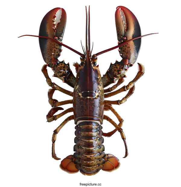 [Transparent Background PNG]Close Up of Fresh Lobster on White Background