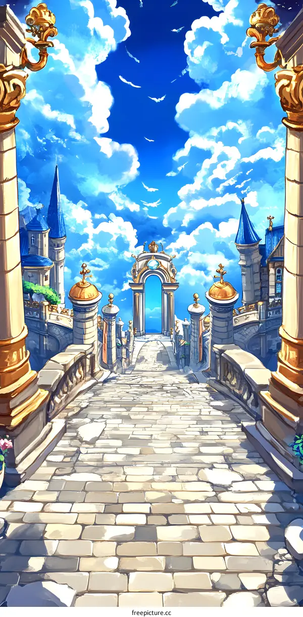 Fantasy City Gate Archway Entrance
