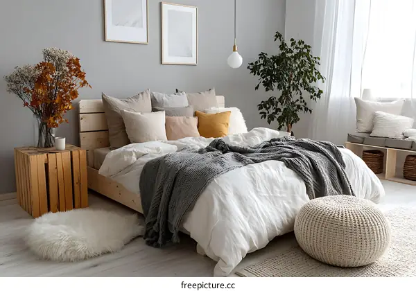 Cozy Bedroom Interior Design with Warm Neutrals