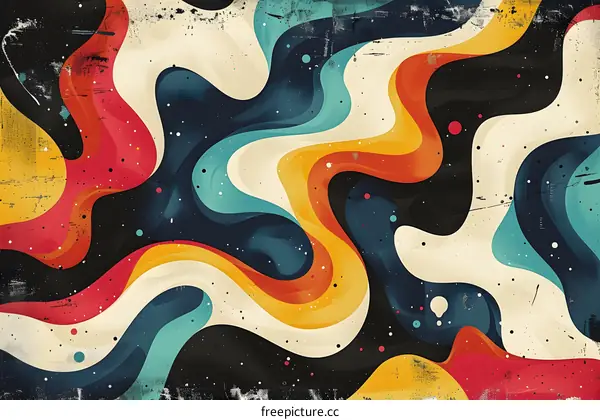 Colorful abstract painting