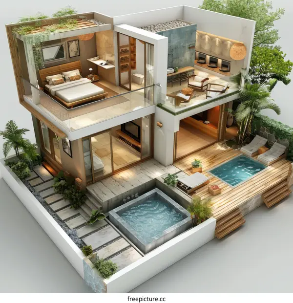 Modern Minimalist Villa Exterior