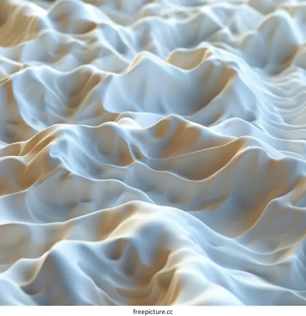 3D Rendering of a Flowing Surface
