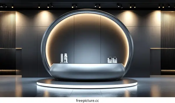 Modern Minimalist Reception Desk Design