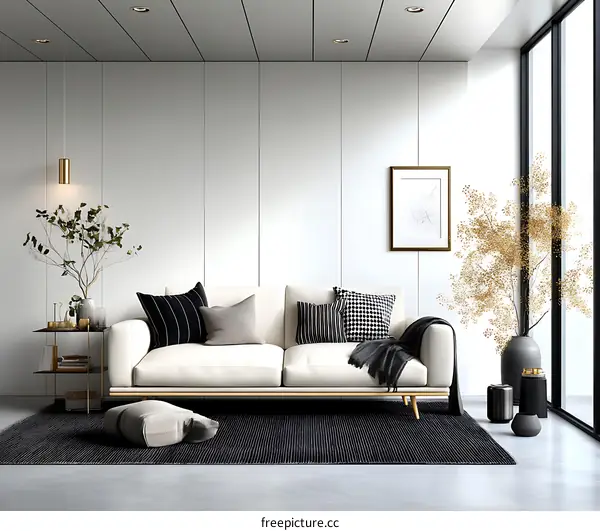 Modern Minimalist Living Room Interior Design