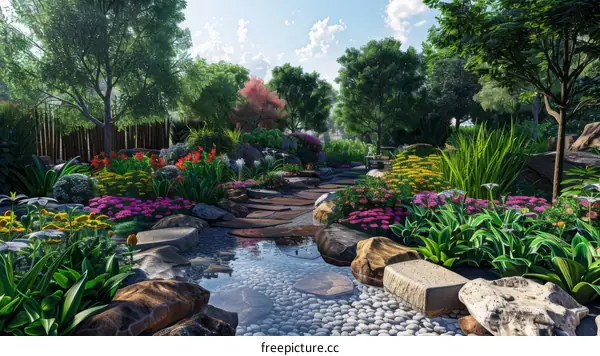 Garden Landscape Design Renderings
