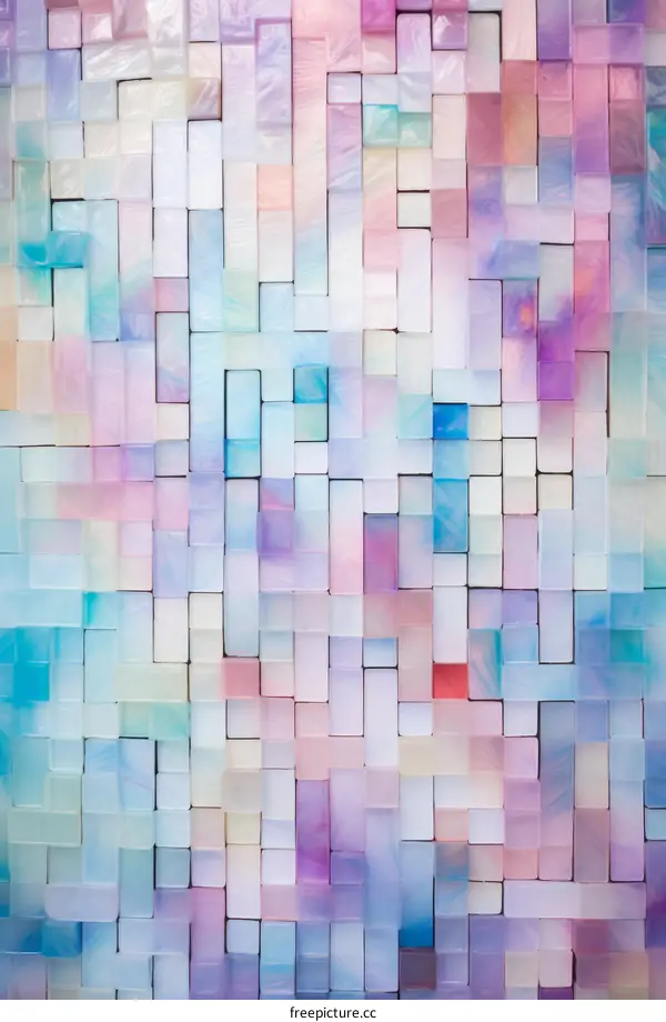 Colorful Geometric Mosaic Wall Tiles