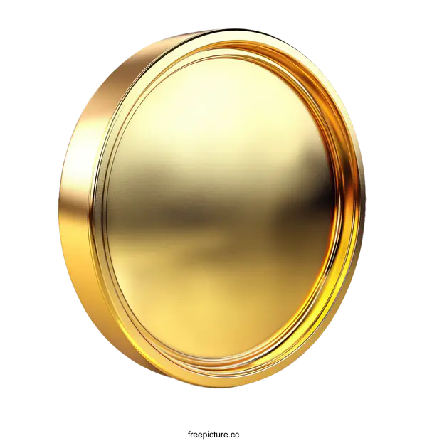 [Transparent Background PNG]Golden Award Medal Design Illustration