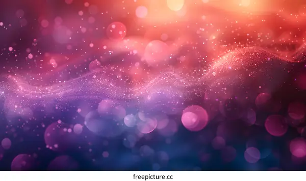 Colorful Light Dots Flowing