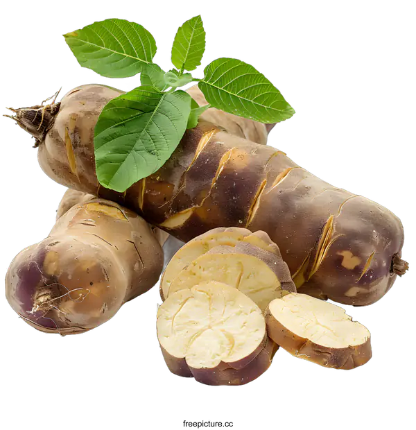 [Transparent Background PNG]Sliced kudzu root