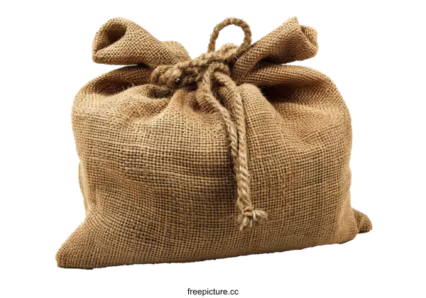 [Transparent Background PNG]a full burlap sack