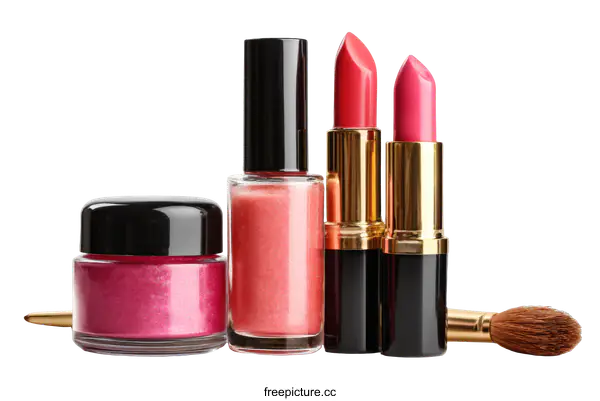[Transparent Background PNG]Assortment of Various Makeup Products