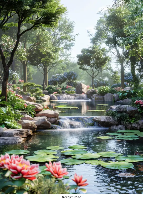 Chinese Garden Water Landscape