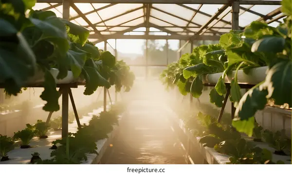 Greenhouse Hydroponic Vegetable Cultivation System