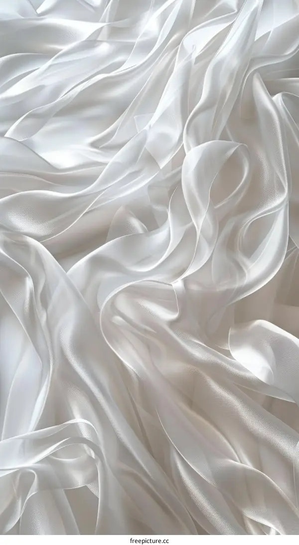 White fabric with a wavy pattern
