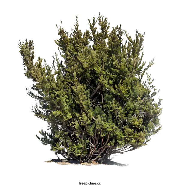 [Transparent Background PNG]Green Bush Isolated on White Background