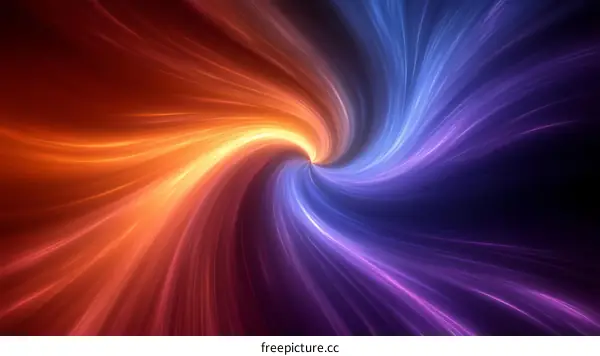 Abstract Colorful Twirling Lines