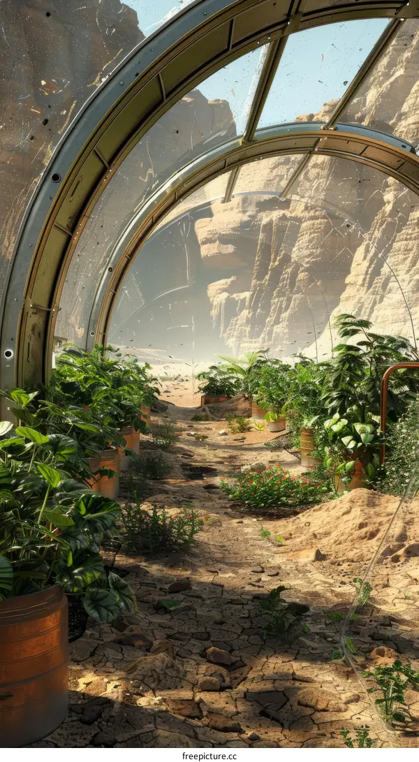 Greenhouse Farming on Mars: Plants, Oxygen, and Survival