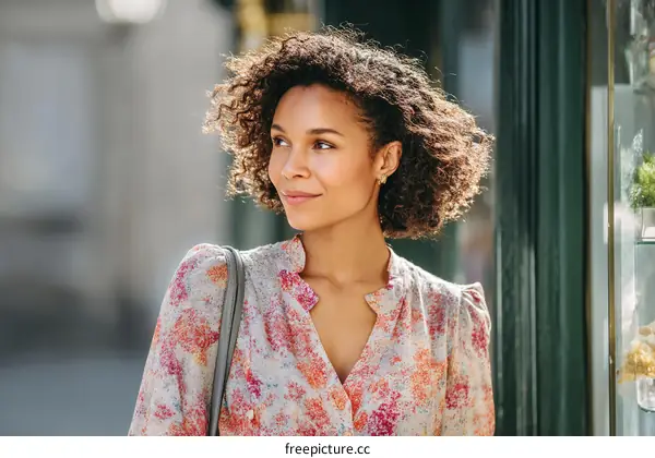 Urban Fashionable Woman Outdoors