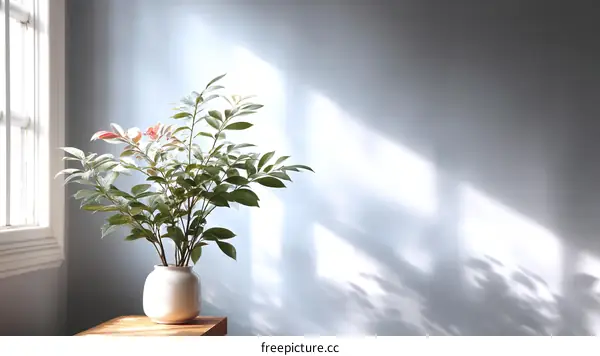 Indoor Plant Sunlight Shadows Interior Decor