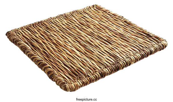 [Transparent Background PNG]Handmade Woven Rectangular Placemat
