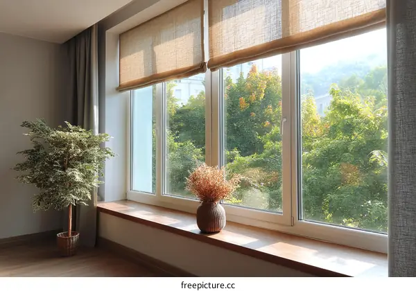 Cozy Window Seat with Natural Light