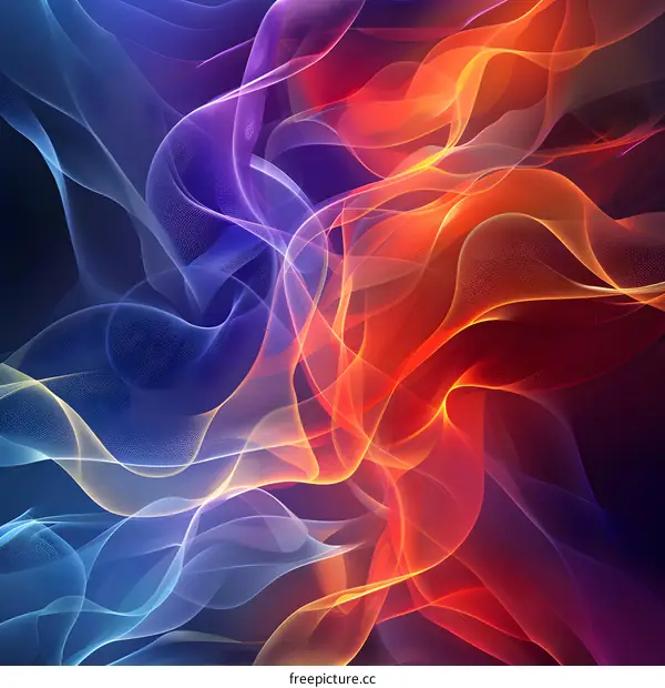 Red and Blue Flames