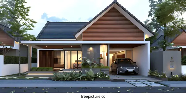 Modern House Exterior Design With Garage