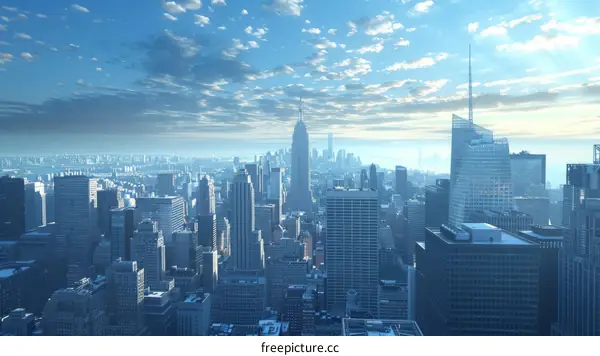 Empire State Building and New York City Skyline