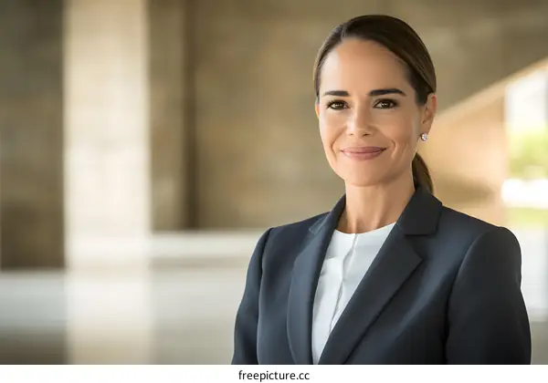 Confident Business Woman in Suit Portrait