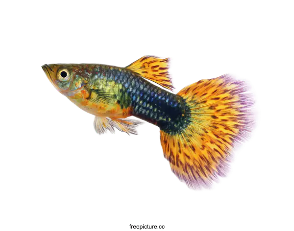 [Transparent Background PNG]Colorful Fish in Isolated Background