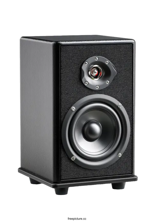 [Transparent Background PNG]Modern Black Speaker Studio Sound System