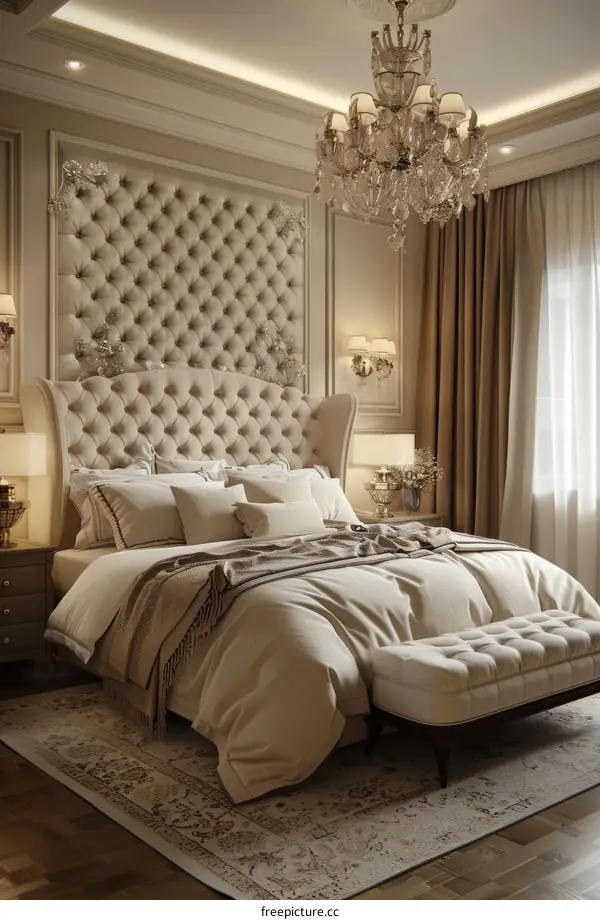 Luxury Bedroom Interior Design Illustration