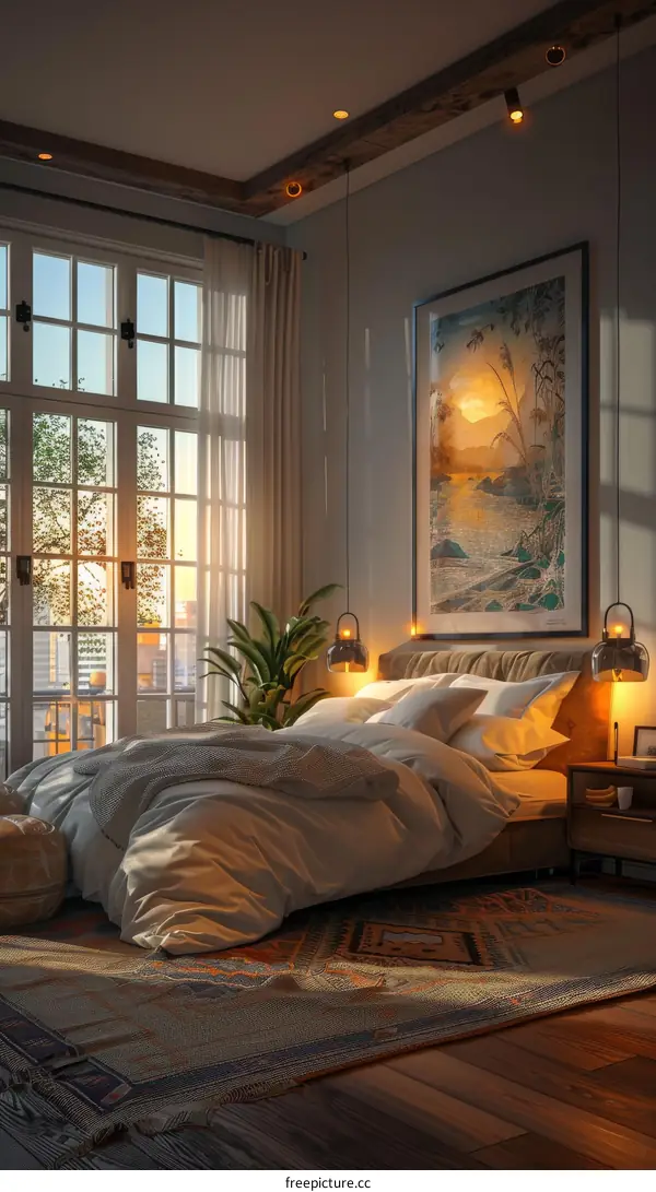 Cozy Bedroom Interior Design with Natural Light