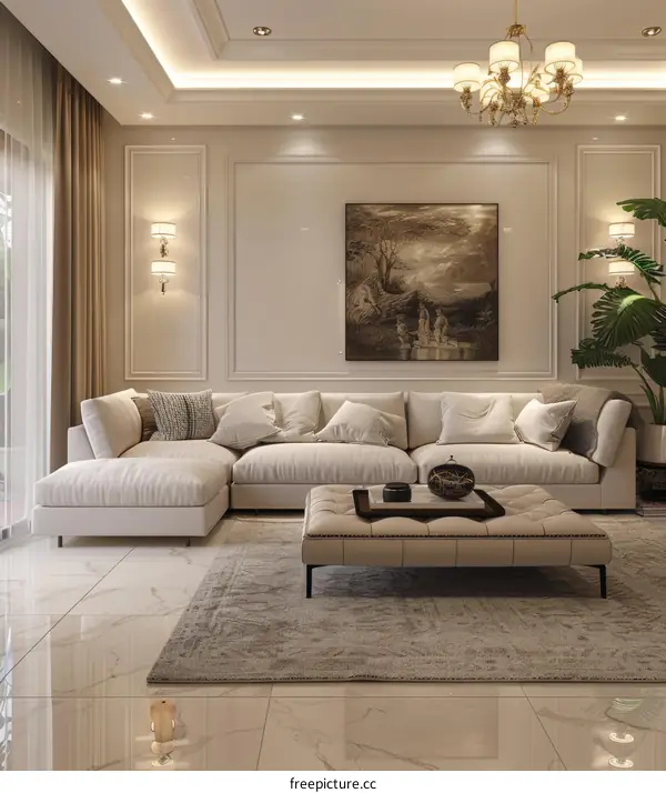 Elegant Luxury Living Room Interior Design
