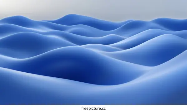 Abstract Blue Wave Pattern