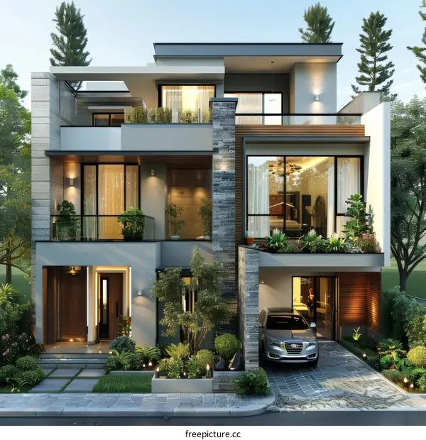 Modern Minimalist Luxury Villa Exterior