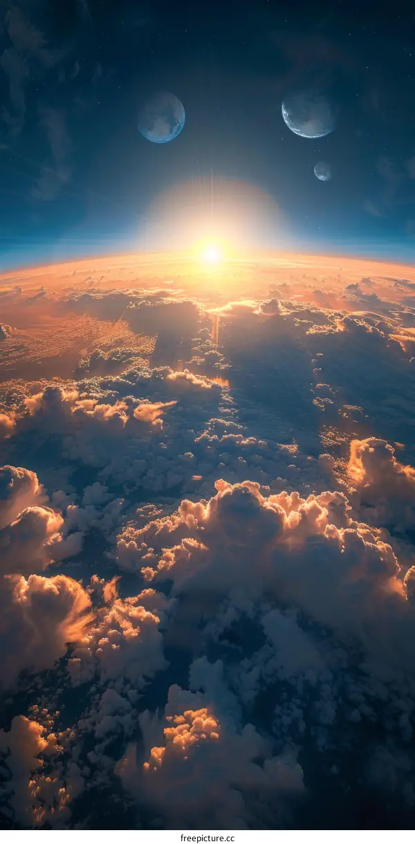 Stunning Sunset Above the Clouds