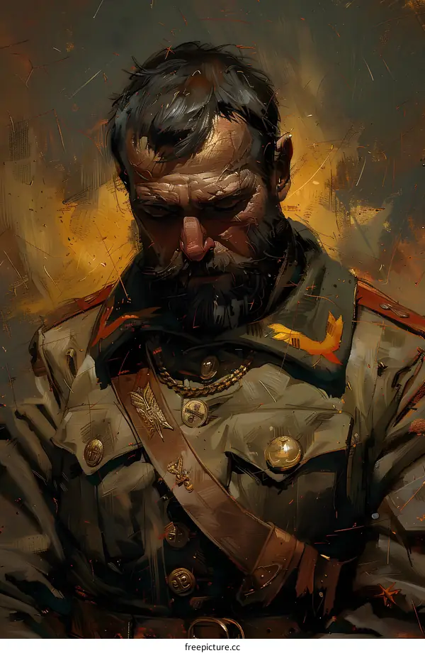 Portrait of a Russian soldier