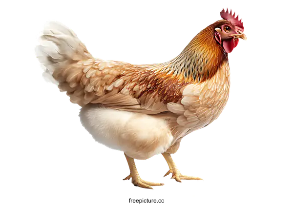[Transparent Background PNG]Close-up of a Beautiful Chicken